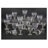 Frosted  Etching & Gold Rim Wine & Aperitif Glass