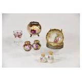 Cut to Clear Vase, Bone China & Footed Bowl