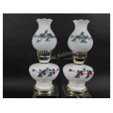 Victorian Embossed Double Globe Electric Lights