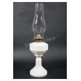 Kerosene Embossed Milk Glass Lamp