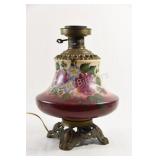 Electrified Kerosene Oil Banquet Painted Lamp