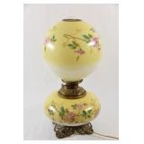 Victorian Painted Rose Double Globe Electric Light