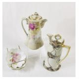 Coffee & Chocolate Pots & Scallop Bowls