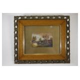 Original Unsigned Wood Frame Artwork