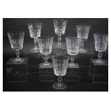 Crystal Olive & Cross Stemware Glasses