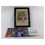 Linen Framed Barbara Scott & Ice Capades Program