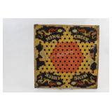 Ming Check Game Board with Metal Corners, 1930 era