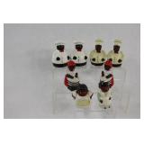 Vintage Black Americana Sets Chef & Baker Shakers