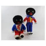 Vintage Hand Made Felt & Plush Golliwog Dolls