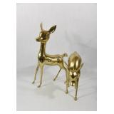 Solid Brass LARGE Deer Floor Figurines