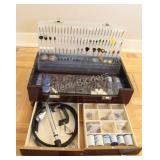 Mastercraft Rotary Tool Accessory Kit in Wood Case