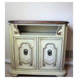 Expandable Side Board Wood Cabinet