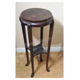 Solid Wood Plant Stand with Cabriole Legs