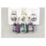 NEW Thomas Kinkade Sleigh Bells Ornament Set