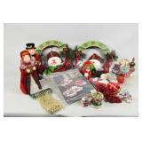 Christmas Decor, Vine Wreaths & Mantel Carolers