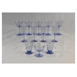 Thin Blue Stemware & Flat Swirl Glassware