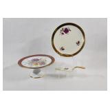 Royal Winton & Bayreuth Pedestal Dessert Plates