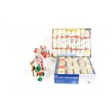 Vintage Boxed Christmas Crackers & Elf