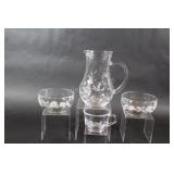 Hummingbird Etched Lemonade Set