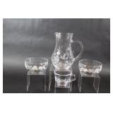 Hummingbird Etched Lemonade Set