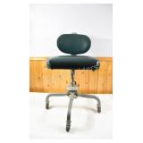 Adjustable Steel Chair with Caster Wheels