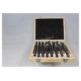 Drill Bit Set in Wood Case 9/16" - 1 "