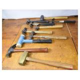 Nice Assortment of Hammers including Brass