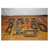 Assortment of "C" Clamps - Various Sizes