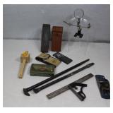 Fly Fishing Apparatus, Sharpener Stones in Sheaths