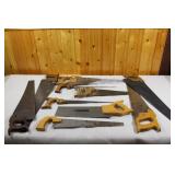 Large Assortment of Wood Saws