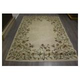 Brooks Industries Flower Garden Olefin Area Rug