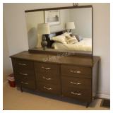 Vintage Laminate Dresser & Mirror