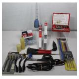 Double Flaring Tool Kit, Lincoln Rods, Hack Saws