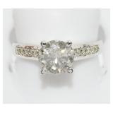 14K White Gold Diamond Custom Designed Ring