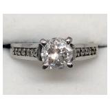 14K White Gold Diamond Ring
