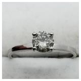 10K White Gold Diamond I, Si1, 0.52 Ct 1.75Gm Ring