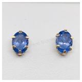 10KYellow Gold Tanzanite Earrings