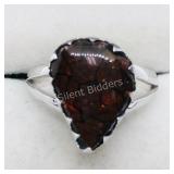 Sterling Silver Ammolite Ring