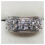 Sterling Silver Cubic Zirconia Ring