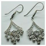 Sterling Silver Dropped Earrings