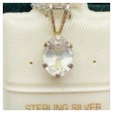 Sterling Silver Moonstone Necklace