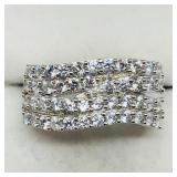 Sterling Silver Cubic Zirconia Ring