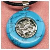 Sterling Silver W/ High Fashion Cord Pendant