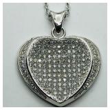 Sterling Silver Cubic Zirconia Necklace