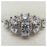 Sterling Silver Cubic Zirconia Ring