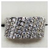 Sterling Silver Cubic Zirconia Ring