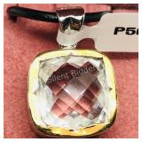 Brass Crystal W/ High Fashion Cord Pendant