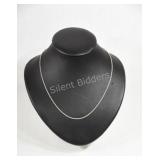 Sterling Silver Rope Chain Necklace, 18"