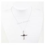 Sterling Silver & Amethyst Stone Pendant Chain