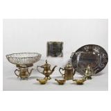 Silverplate English Tea Container, Candle Tea Pots